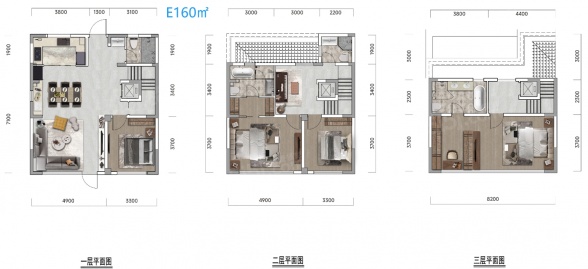 4室3厅3卫户型详情