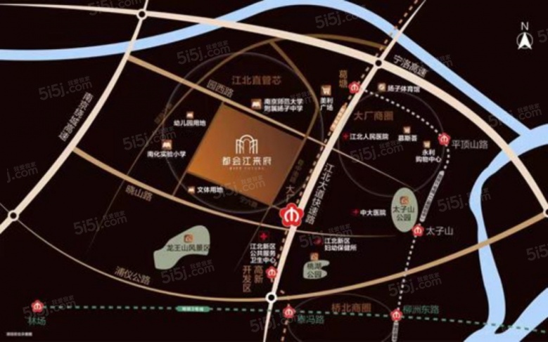 都会江来府区位图