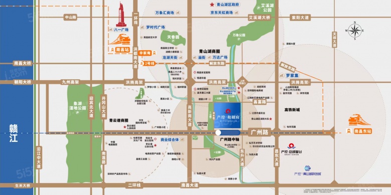 产控和樾府区位图
