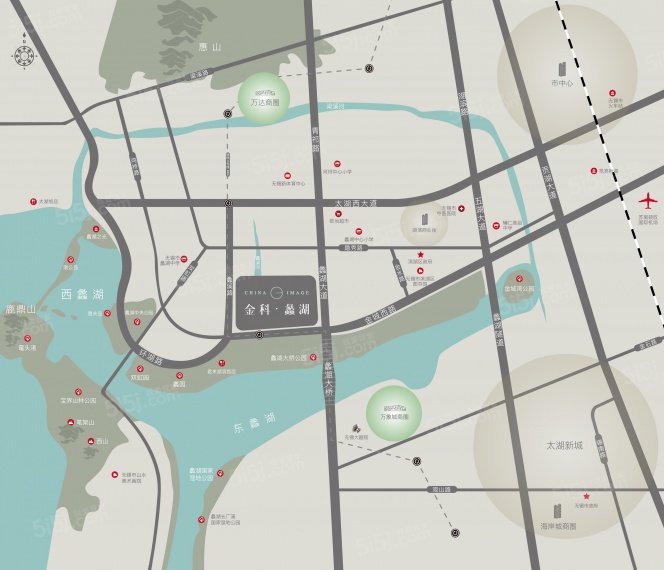 金科蠡湖区位图