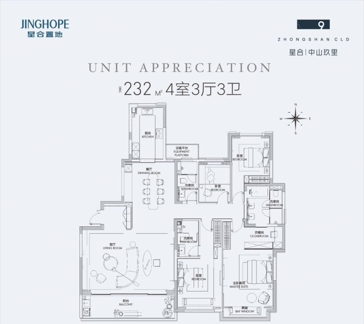 星合中山玖里4室3厅3卫