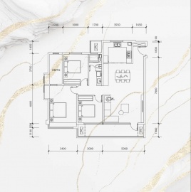 中建理想城3室2厅2卫