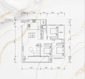 中建理想城3室2厅2卫