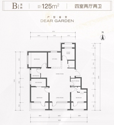 4室2厅2卫户型详情