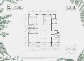 4室2厅3卫户型图