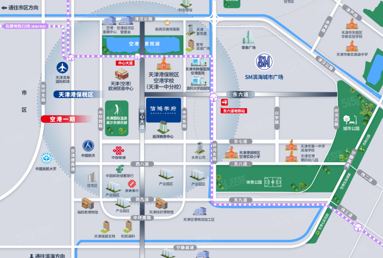 信鸿学府区位图
