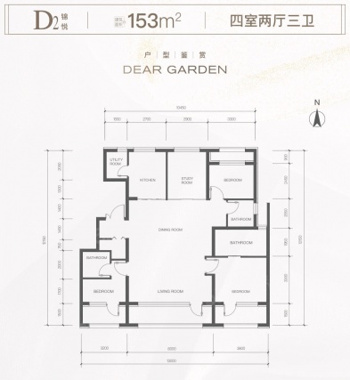 4室2厅3卫户型详情