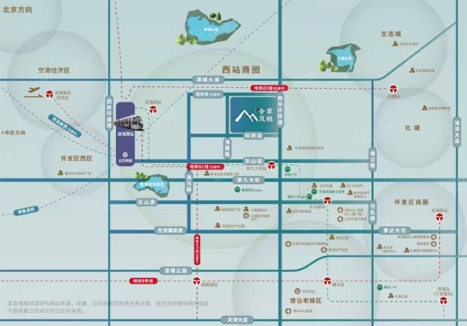 农垦含章岚樾区位图