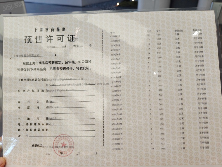 招商中旅揽阅预售许可证