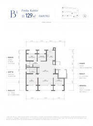 4室2厅2卫户型图