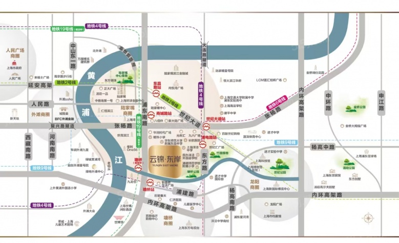 云锦东岸区位图