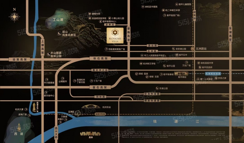 绿城春颂香雪里区位图