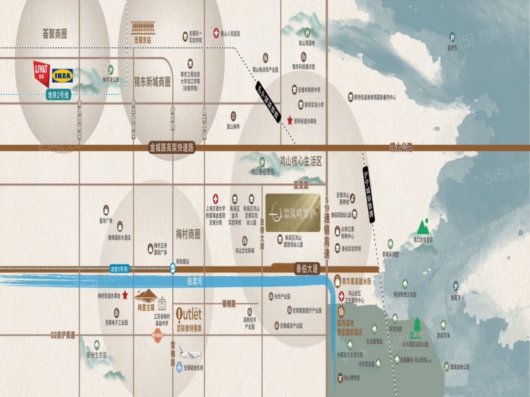 凤鸣雲庐区位图