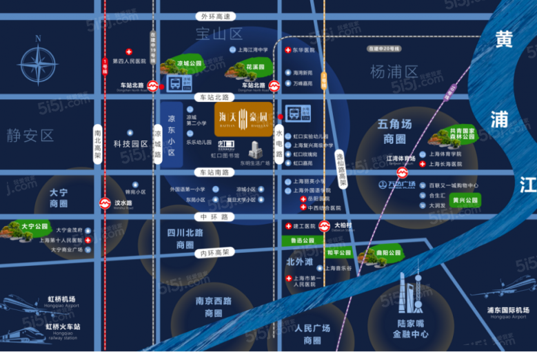 海天豪园区位图