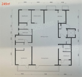 4室2厅3卫户型图