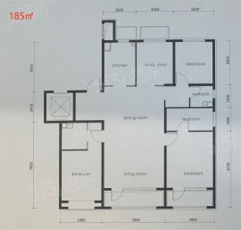 4室2厅3卫户型图