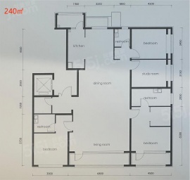 4室2厅3卫户型图