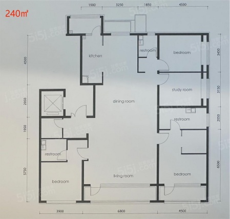 4室2厅3卫户型详情