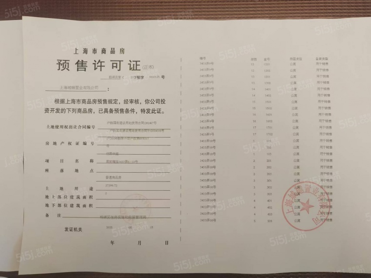 翎翠滨江预售许可证