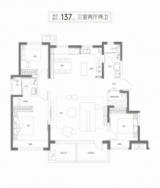 万科东庐3室2厅2卫
