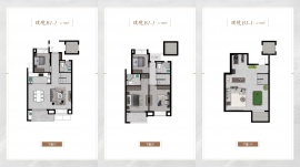3室2厅3卫户型图