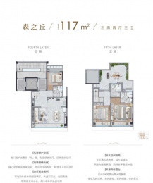 3室2厅3卫户型图