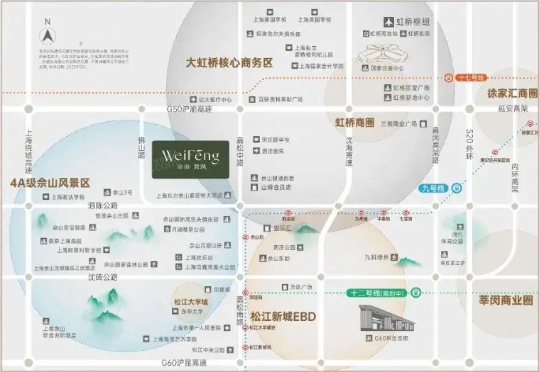 佘山溦沨区位图