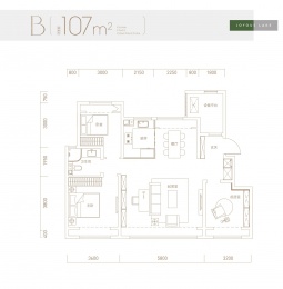 3室2厅2卫户型图