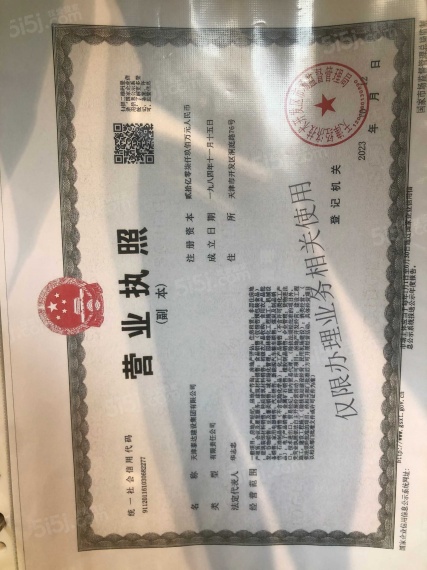 格调观麟开发商营业执照