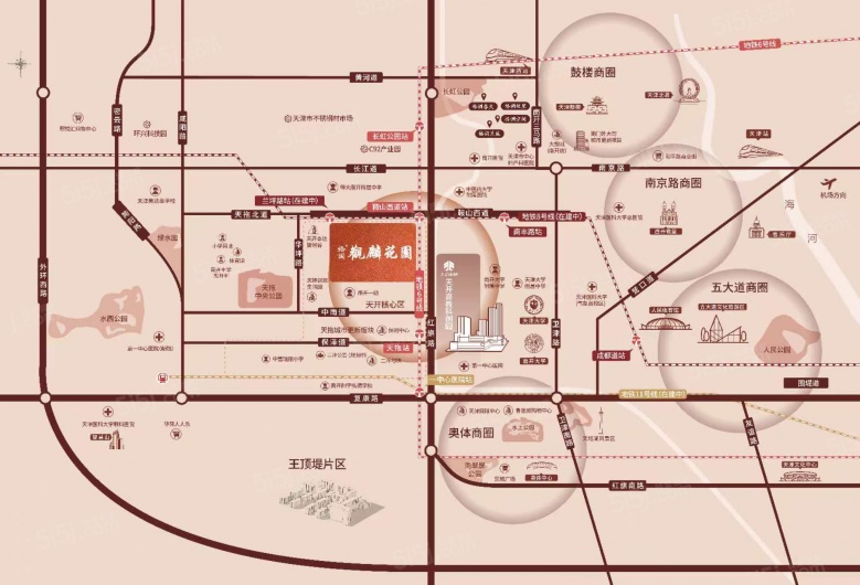 格调观麟区位图