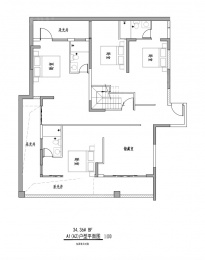 4室2厅3卫户型图