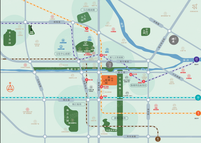 格调馥颂区位图