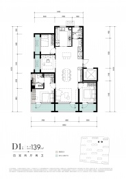 4室2厅2卫户型图
