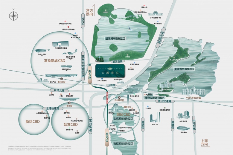 云湖璞院区位图
