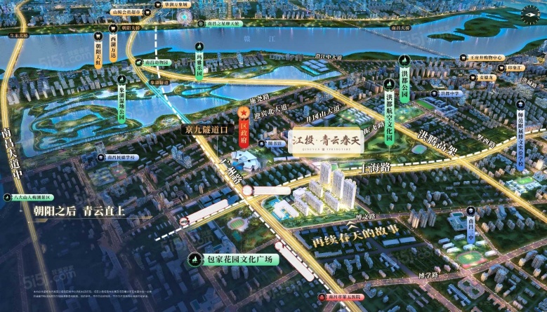 江投青云春天区位图