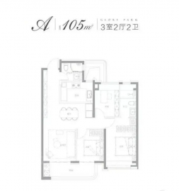 翎翠滨江3室2厅2卫