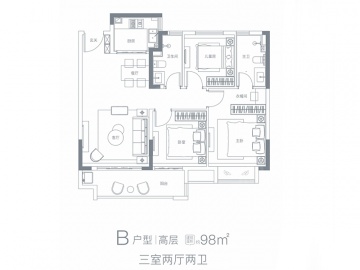 祥生府3室2厅2卫