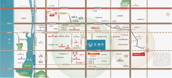 绿都东澜府（绿都广州路壹号）区位图