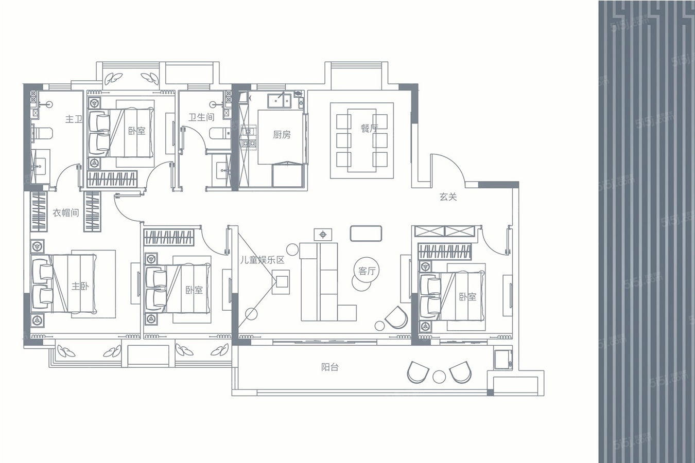 祥生府4室2厅2卫