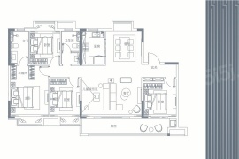 4室2厅2卫户型图