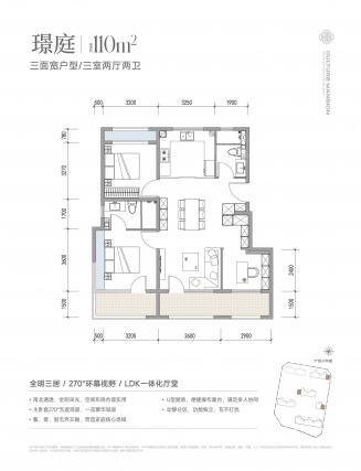 3室2厅2卫户型详情