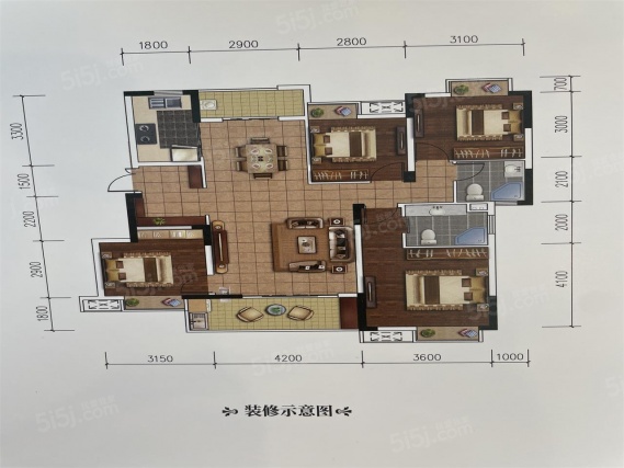 4室2厅2卫户型详情