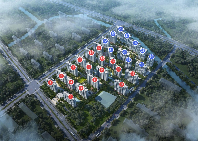 中建观澜雅境沙盘图