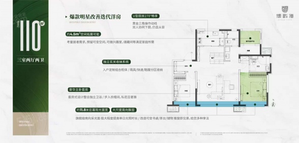 3室2厅2卫户型详情