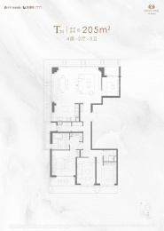 4室2厅3卫户型图