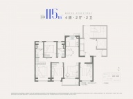 4室2厅2卫户型图