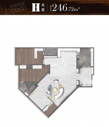 3室2厅2卫户型图