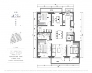 4室2厅2卫户型图
