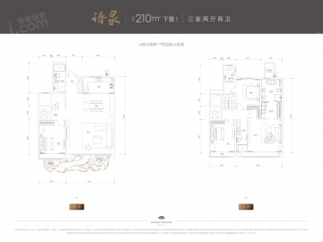金地山川印3室2厅2卫