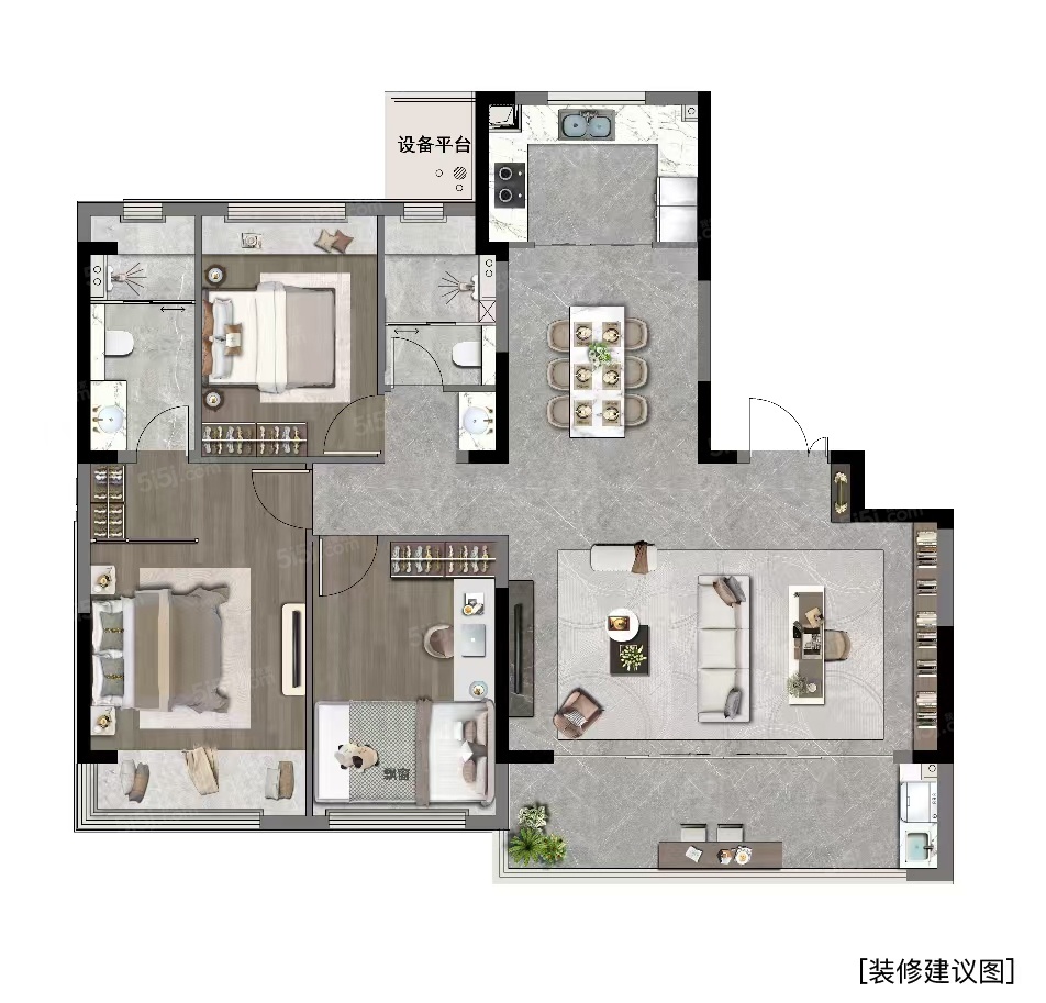 金地峯范3室2厅2卫